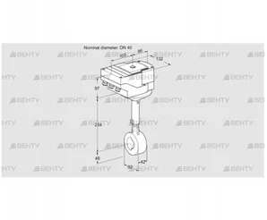 IBHS40Z01A/40A3D (88301345) Дроссельная заслонка Kromschroder