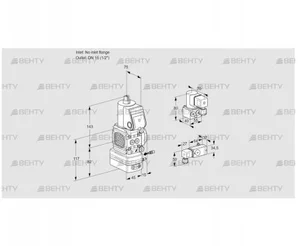 VAG1-/15R/NWBE (88030876) Газовый клапан с регулятором соотношения Kromschroder