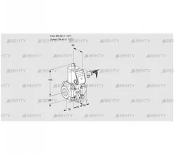 VAS340R/NW (88005656) Газовый клапан Kromschroder