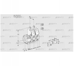 VCS2E50R/50R05F2NNWR3/PPPP/3-PP (88100865) Сдвоенный газовый клапан Kromschroder