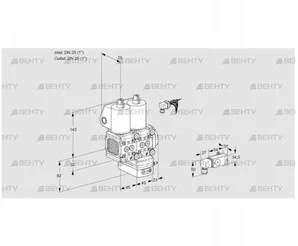 VCD1E25R/25R05FND-25WL/PP3-/3-PP (88105161) Регулятор давления Kromschroder