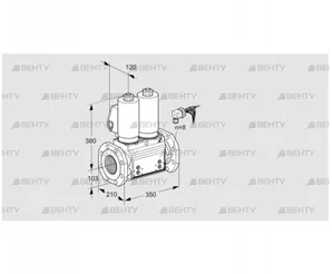 VCS8100F05NNWSLB/PPPP/PPPP (88203337) Сдвоенный газовый клапан Kromschroder