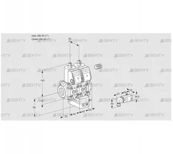 VCG1E25R/25R05NGEQR/4-PP/2-PP (88104919) Клапан с регулятором соотношения Kromschroder