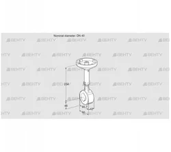 BVH40W01A (88300171) Дроссельная заслонка Kromschroder