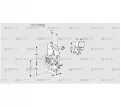 VAG1-/15R/NWBE (88014618) Газовый клапан с регулятором соотношения Kromschroder