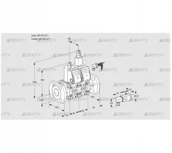 VCS3E50F/50F05NLWR/3--4/-3PP (88100959) Сдвоенный газовый клапан Kromschroder