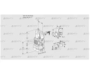 VAD1-/25R/NW-100A (88033515) Газовый клапан с регулятором давления Kromschroder