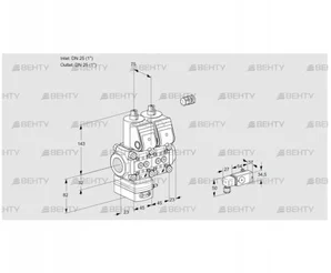 VCD1E25R/25R05D-25NQR/2-PP/PPPP (88104750) Регулятор давления Kromschroder