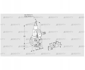 VAS125R/LWSR (88005520) Газовый клапан Kromschroder