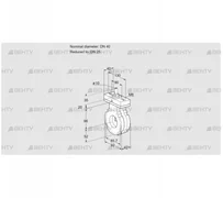 BVG40/25W05F (88303814) Дроссельная заслонка Kromschroder