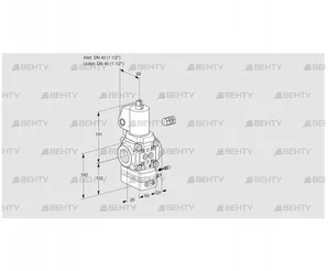 VAG240R/NWGLAE (88025597) Газовый клапан с регулятором соотношения Kromschroder