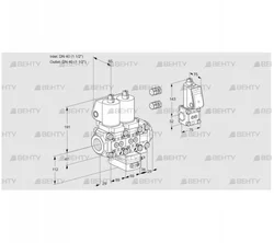 VCH2E40R/40R05NHEVWGL3/BSPP/PPPP (88104162) Клапан с регулятором расхода Kromschroder