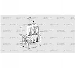 VCS7T80A05NNQSRE/PPPP/PPPP (88204418) Сдвоенный газовый клапан Kromschroder