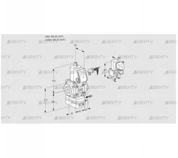 VAG120R/NWAE (88031321) Газовый клапан с регулятором соотношения Kromschroder