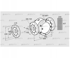 GFK 100TA40-3 (81944600) Газовый фильтр Kromschroder