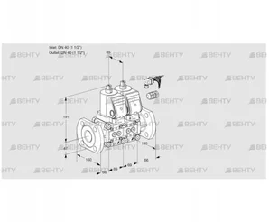 VCS2E40F/40F05NNKGR8/PPPP/PPPP (88102817) Сдвоенный газовый клапан Kromschroder