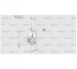 VAS1E20R/15R05FNWR/PP/PP (88102406) Газовый клапан Kromschroder