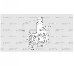 VR 65F01RT33D (85249150) Воздушный электромагнитный клапан Kromschroder