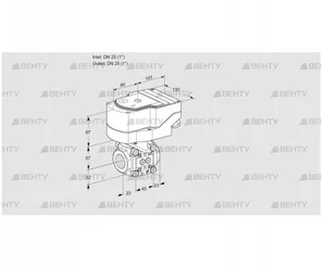 IFC1T25/25N05-08PPPP/40A2A (88300764) Регулирующий клапан с сервоприводом Kromschroder