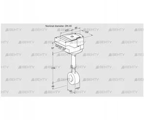 IBHS40Z01A/40A3DR10 (88300639) Дроссельная заслонка Kromschroder