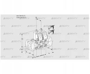 VCS3E50F/50F05NNWR6/PPPP/PPPP (88105971) Сдвоенный газовый клапан Kromschroder