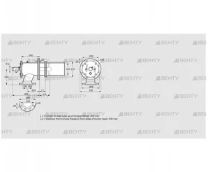 ZIC 200RB-200/235-(20)D (84277632) Газовая горелка Kromschroder