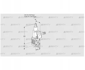 VAS3T-/LQ (88000081) Газовый клапан Kromschroder