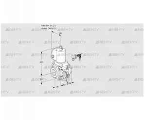 VAS350R/NQGL (88017057) Газовый клапан Kromschroder