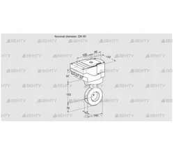 IBAF80Z05/20-60W3T (88300659) Дроссельная заслонка Kromschroder