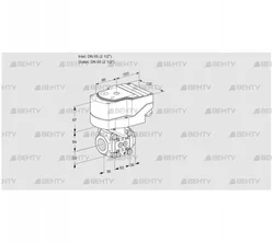 IFC365/65R05-40PPPP/40A2AR10 (88303605) Регулирующий клапан с сервоприводом Kromschroder