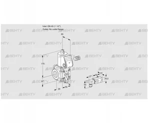 VAS240/-R/NW (88007934) Газовый клапан Kromschroder